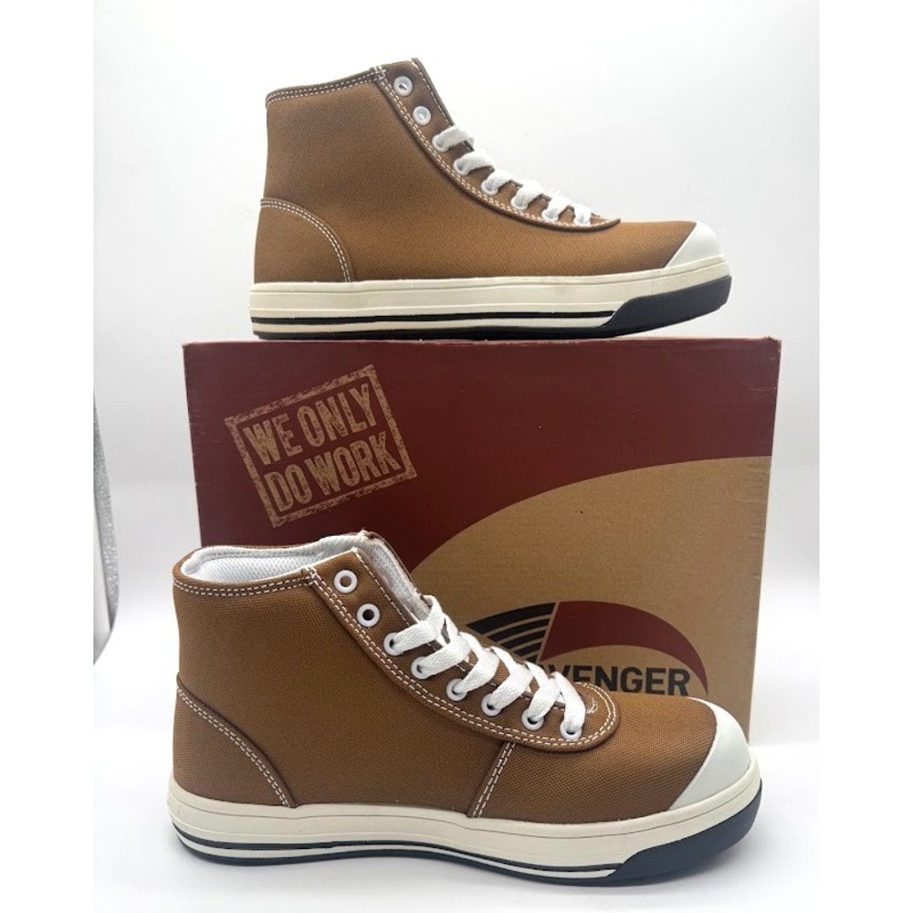 Avenger Blade A204 Women's Work Boots US 7 Brown Canvas Safety Toe NIB